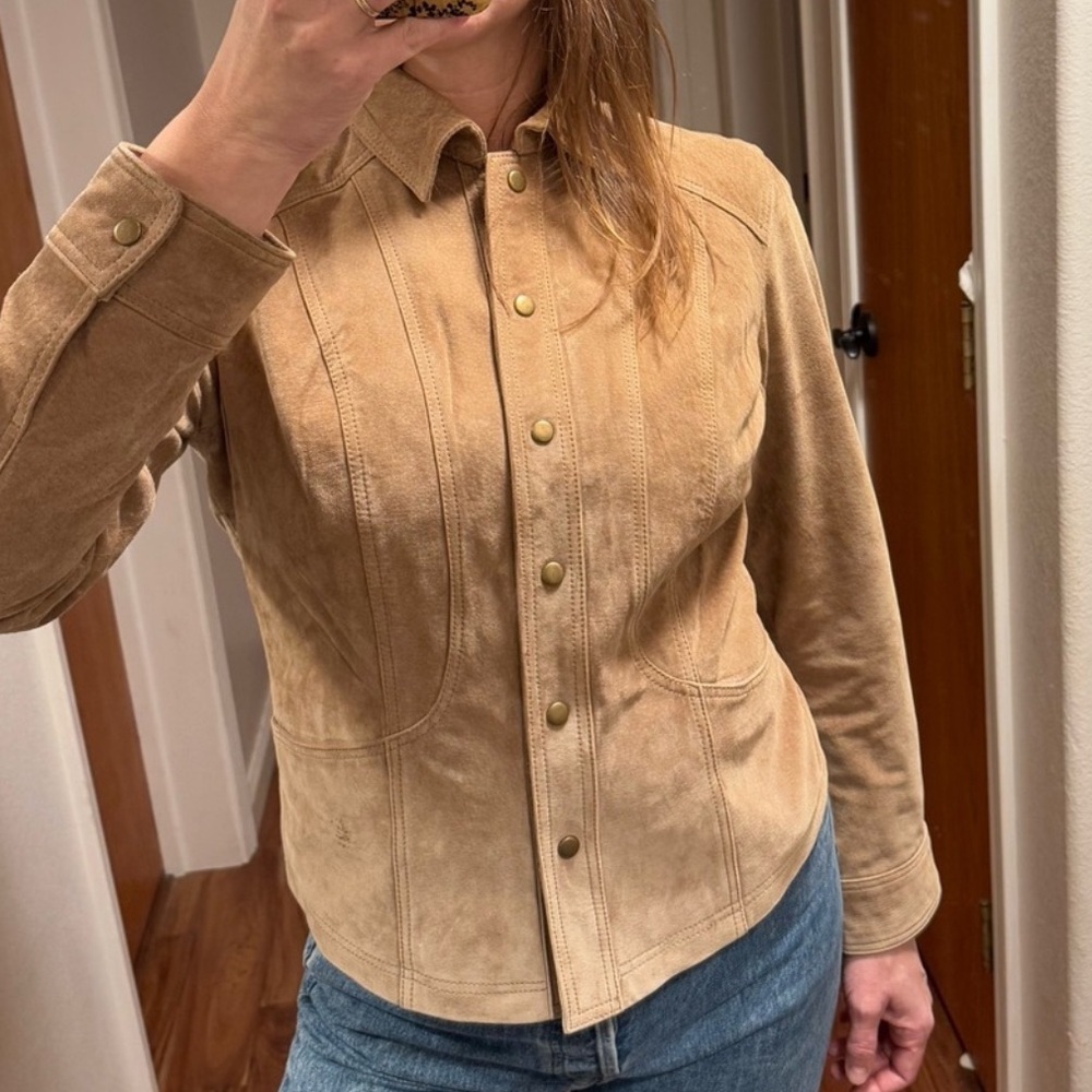 Vintage Coldwater Creek 100% Suede Jacket szM